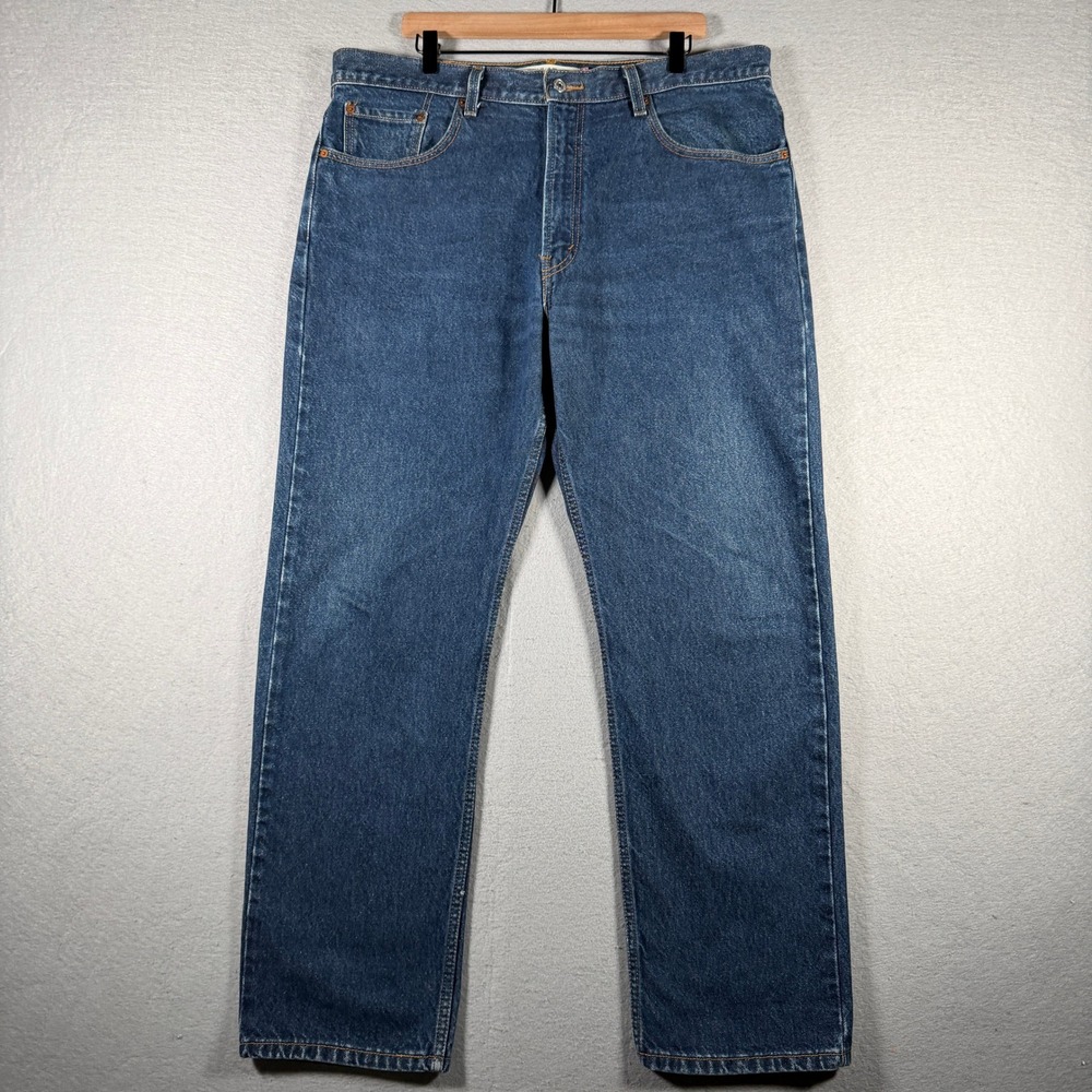 Vintage Levis 505 Regular Fit Mens Jeans 38x32 Medium Wash Blue Straight Leg